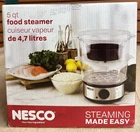 Nesco ST-25F Quart -everyday Wide Varity Food Steamer New. Price: $39.99.