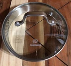 Calphalon Glass Lid With Steaming Vents Metal Rim Handle Pot 6.5 Used. Price: $23.95.