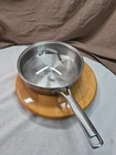 Calphalon Skillet Fry Pan With Glass Lid 5003 Stainless Steel Qt 2.8 Used. Price: $33.99.