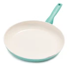 Greenpan Rio 12 Inch Frying Skillet Turquoise Nonstick Ceramic Coating New. Price: $40.99.