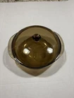 Pyrex Liter Amber Glass #024 Round Casserole Baking Dish & Lid 624C Usa Used. Price: $20.00.