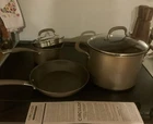 Circulon Premier Professional 5-PIECE Non-stick Cookware Set Anodized Aluminum New. Price: $139.00.