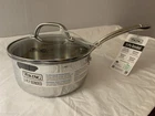 Nwt Viking 3-PLY Stainless Steel Sauce Pan Pot With Glass Lid 2.25 Qt New. Price: $69.99.
