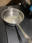 All-clad Skillet Large Frying Pan Stainless Saute 2 Handle 11" Straight Used. Price: $68.00.