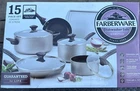 Farberware Dishwasher Safe Nonstick 15-PIECE Cookware Set New. Price: $29.99.