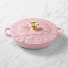 Creuset Enameled Cast Iron Petal Braiser, 2.25-QT Chiffon Pink New. Price: $199.99.