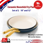 Greenpan Reserve Pro Ceramic Nonstick Fry Set Of 2 Twilight Color New. Price: $105.65.