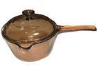 Vintage Corning Ware Amber Visions 1 Liter Saucepan Pot Pour Spout & Lid Euc Used. Price: $24.98.