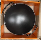 Le Creuset #36 14 Red Cast Iron Enamel Wok With Glass Lid 5 Quart New. Price: $279.95.