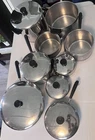 Paul Revere Copper Bottom Cookware 15 Pieces Frying Pans Pots Lids Cooking Used. Price: $150.00.