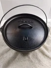 Lodge Cast Iron Camp Dutch Oven, 10" New In Open Box With Cookbook Pre-seasoned. Price: $57.39.