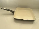 Greenpan Ceramic Non-stick Pan, 10 ", Premium Fry, Saute, Grill . Square Used. Price: $15.00.