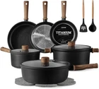 Carote Nonstick Pots And Pans, Induction Cookware 16PCS Kitchen Cooking Sets New. Price: $164.68.