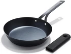 Oxo Black Steel 8" Frying Pan With Silicone Sleeve New. Price: $46.99.