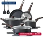 Sensarte Pots And Pans Non Stick, Toxic Healthy Induction Cookware Sets, New. Price: $109.36.