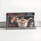 Parini Aluminum Nonstick Saucepan & Steamer Induction Base Glass Lid 2.1 Qt New. Price: $23.00.