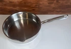 Wearever Saut Skillet 3 Fry Pan 9.5" Diameter Stainless Steel Double Pour Spout Used. Price: $23.99.