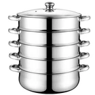 Doitool Stainless Steel Steamer, 5 Tier Pots With Lid, Cookware Steam... New. Price: $105.16.