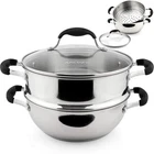 Avacraft 18/10, 3 Piece Stainless Steel Cooking Pot Set With Silver,black New. Price: $87.93.