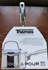 Thomas Rosenthal - Stainless Steel 1 Liter Cook & Pour Saucepan W/ Glass Lid New. Price: $35.00.