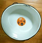 Granite Ware White Ceramic-on-steel 15 Qt. Dish Pan 17 1/2" Farmhouse New. Price: $40.00.