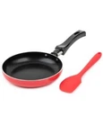 Brooklyn Steel Co Mini Non Stick Round Fry Pan And Spatula 2 Pc Set Red New. Price: $14.00.