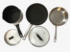Farberware Millennium Cookware Lot 8" 10" Skillets Saucepan Lids Used. Price: $25.00.