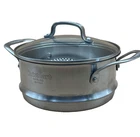 Cuisinart 7" Steamer Strainer Basket Stainless Steel With Glass Lid 53116-18S Used. Price: $21.00.