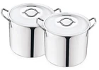 (2 Pack) Mainstays 8-QT Stainless Steel Stock Pot With Metal Lid New. Price: $16.95.