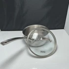 Viking 3PLY Stainless Steel Sauce Pan Pot Glass Vented Lid 2.25QT Used. Price: $34.99.