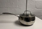 Belgique 3 Quart Stainless Steel Sauce Pan Pot W/ Glass Lid Vent Belgium Used. Price: $32.95.