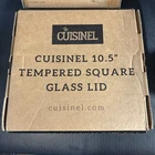 Cuisinel 10.5" Tempered Square Glass Dome Lid Fits Lodge Cast Iron Pan & Others New. Price: $14.99.