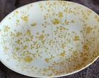 Sheffield Golden Meadow Oval Glass Platter Floral Pattern Dishwasher Safe Used. Price: $15.99.