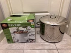 Vtg Revere Ware 16 Qt Tri Ply Bottom Stainless Steel Stockpot Lid W/ Box New. Price: $199.95.