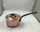 Mauviel M'hertiage M250C Saucepan With Lid, 1.9 Quart New. Price: $317.76.