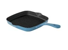 Pioneer Woman Denim Blue Speckle 9.5" Square Cast Iron Grill Pan New. Price: $16.99.