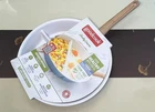 Goodcook 12" Ceramic Titanium Skillet, Nonstick Divided Pan For Cooking, Blue New. Price: $35.00.