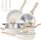 Greenlife Soft Grip Ceramic Nonstick Cookware Set - Pink, 16 Pieces New. Price: $130.00.