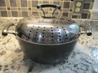 Circulon Contempo Hard Anodized Non Stick Coverd 6 Qt Stock Pot Locking Lid Drai Used. Price: $29.99.
