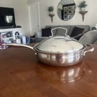Belgique With Copper Bottoms QT/9.5 Inch 10359 Skillet Stainless Saute Lid Used. Price: $29.99.