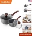 Nonstick With Lid Set, Swiss Granite Coating Pot Kit... New. Price: $89.99.