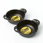 Pair Of Lodge Heat-treated Round Cast Iron Serving Bowl Hmsb, 12 Ounce New. Price: $32.99.