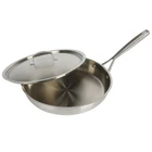 Babish 12-INCH Triply Stainless Steel Professional Grade Fry Pan W/ Lid New. Price: $59.99.