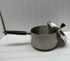 Wear-ever 2 Qt Saucepan Stainless Inner Clad Aluminum Saut Fry Pot Wearever Lid Used. Price: $59.99.