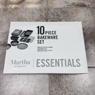 Martha Stewart Essentials 10-PC. Bakeware Set New Non Stick Dishwasher Safe. Price: $30.06.