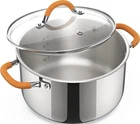 Ciwete 5.2QT Stainless Steel Stock Pot W/lid Induction Soup Heavy Duty New. Price: $29.99.