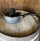 Swiss Diamond Xd Nonstick 2.2QT Saucepan Cast Aluminum 7.5 W/glass Lid Used. Price: $79.99.