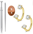 Nose Rings 20G Hoops Studs For Women Surgical Steel New. Price: $21.99.