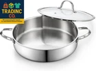 5.5-QUART Multi-ply Clad Stainless Steel Deep Saut Pan, 12-INCH Frying Lar New. Price: $127.99.