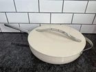 Caraway Nonstick Ceramic Saut Pan With Lid 4.5 Qt, 11.8" - Toxic, Cream Used. Price: $74.99.